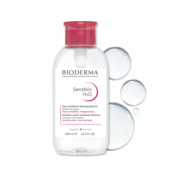 محلول پاک کننده آرایش بایودرما میسلار واتر Bioderma Sensibio H2O Micellar Water